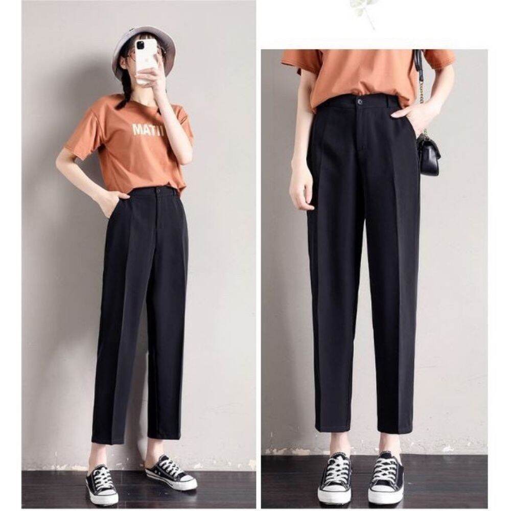 Quần tây nữ dáng baggy, quần âu nữ