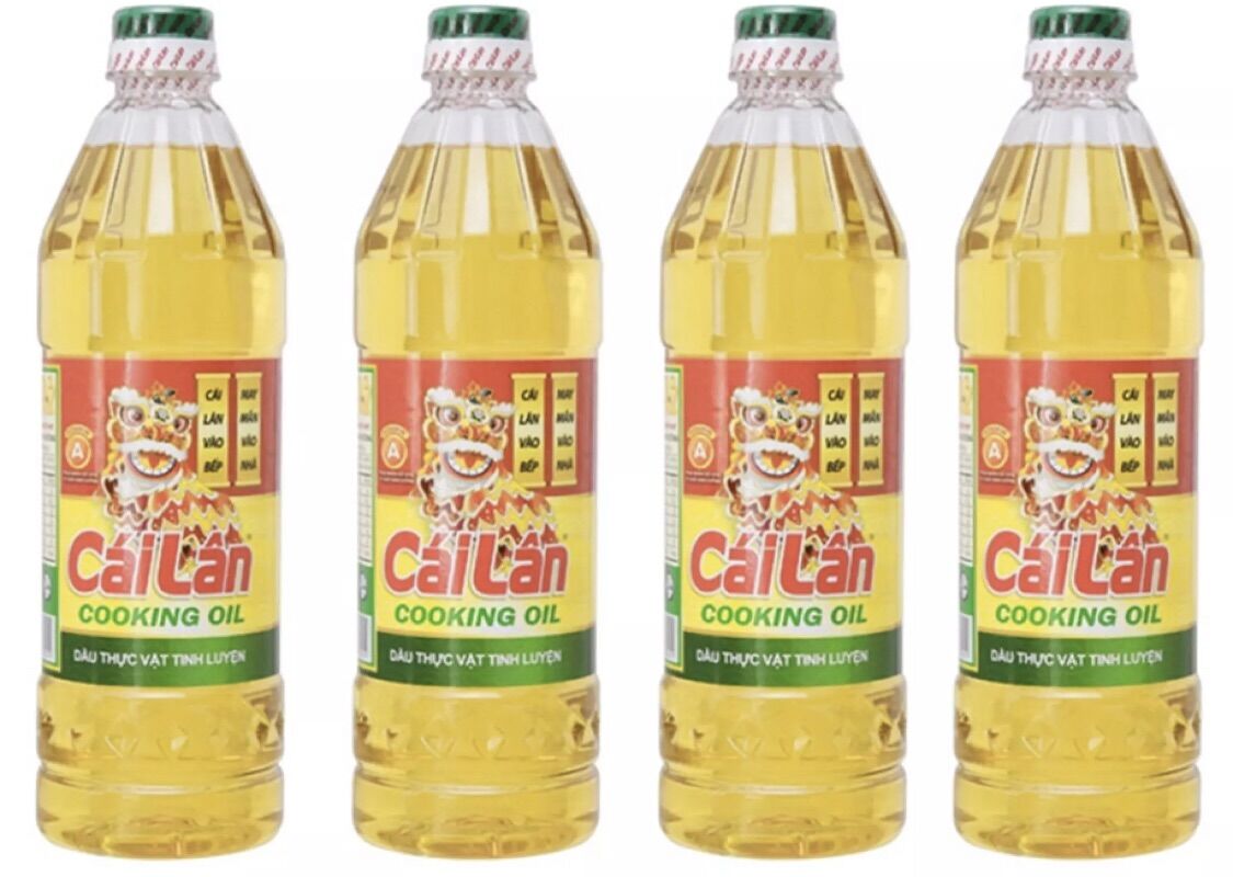 Dầu thực vật tinh luyện Cái LâN chai 1 lít