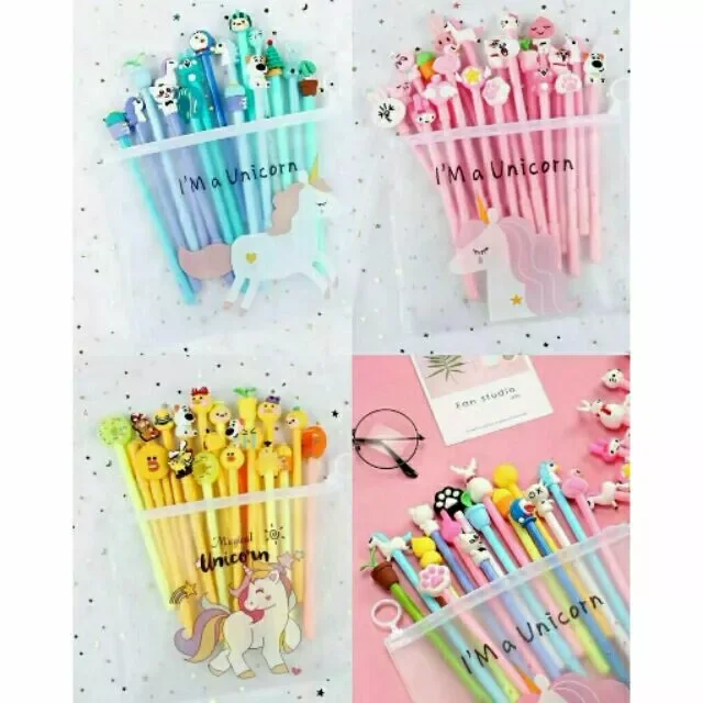 Set 20 bút nước đầu thú kèm túi