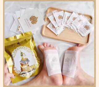 Bịch 10 Miếng Dán Thải Độc Chân Gold Princess Royal Thái Lan