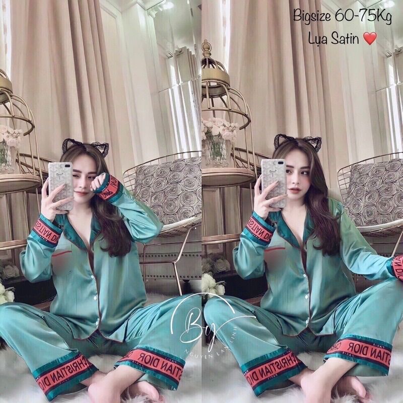 Bộ Satin Phối Bigsize Cao Cấp 55-72kg R