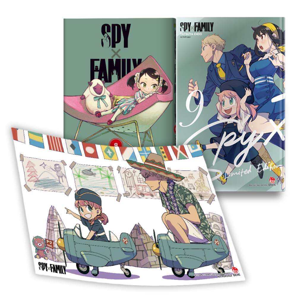 Combo spy family 9 (có poster)
