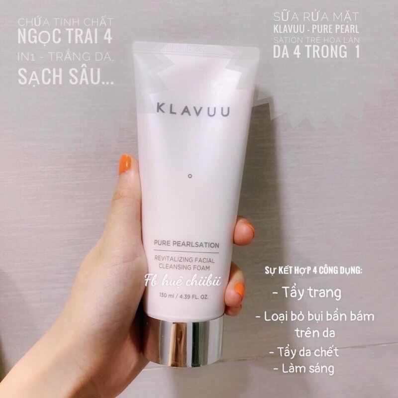 Sữa rửa mặt klavuu hàn quốc 130ml