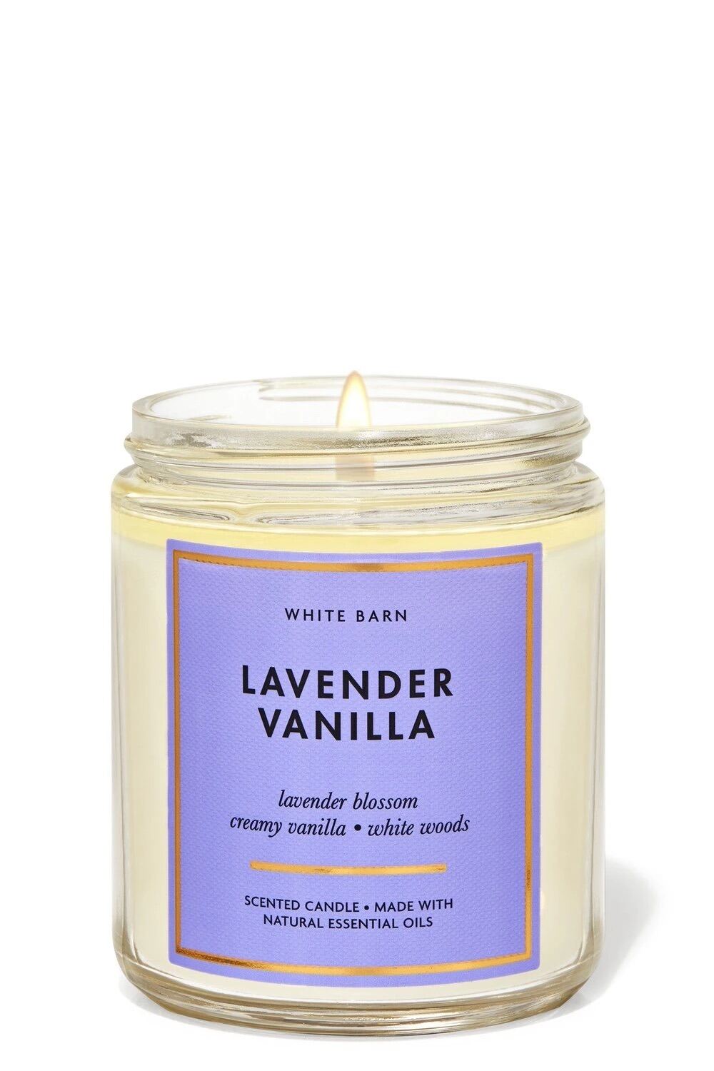 Nến thơm 1 tim Bath & Body Works Lavender Vanilla 198g