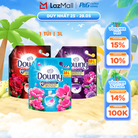 Nước Xả Vải DOWNY Hương Nước Hoa Cao Cấp Đam Mê/ Huyền Bí/ Nắng Mai Túi 3L