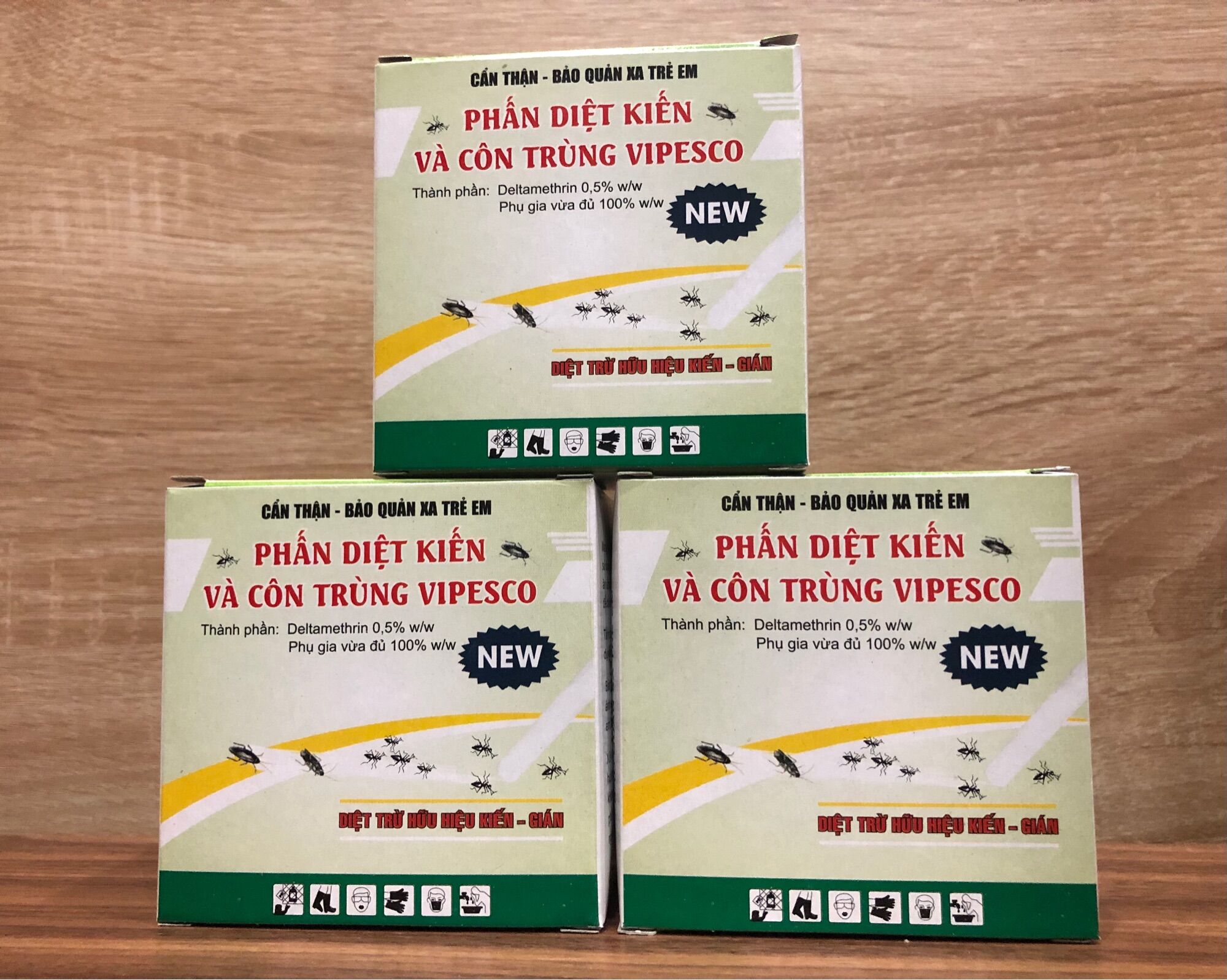 [HCM]Phấn Viên Diệt Kiến Gián Vipesco(Hộp 2 Viên)