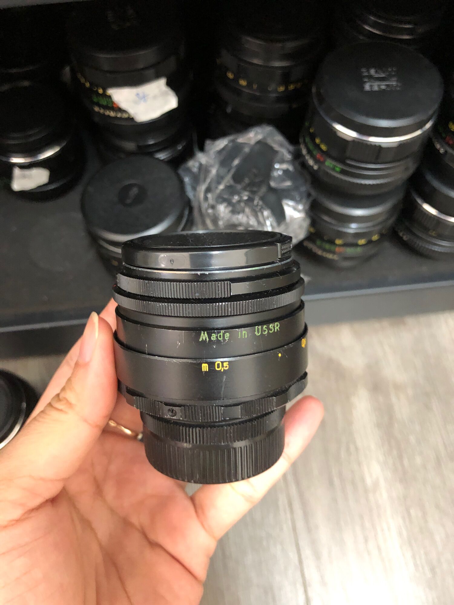 Ống kính MF helios 44-2 58/2 bokeh xoáy