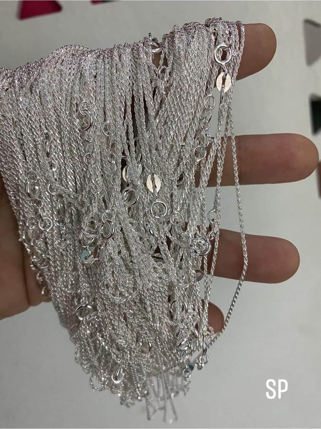 (100%bạc925)dây chuyền bạc ý