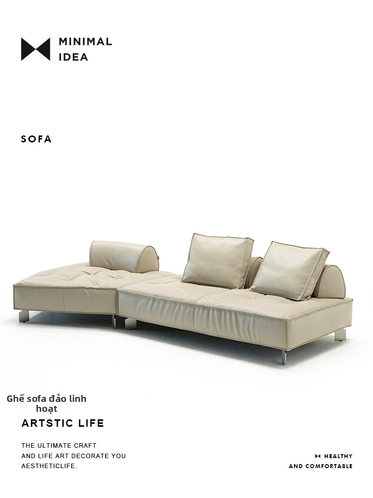 Minimalist Leather Corner Sofa Giá 47,649,000 Đồng*Miễn phí vận chuyển