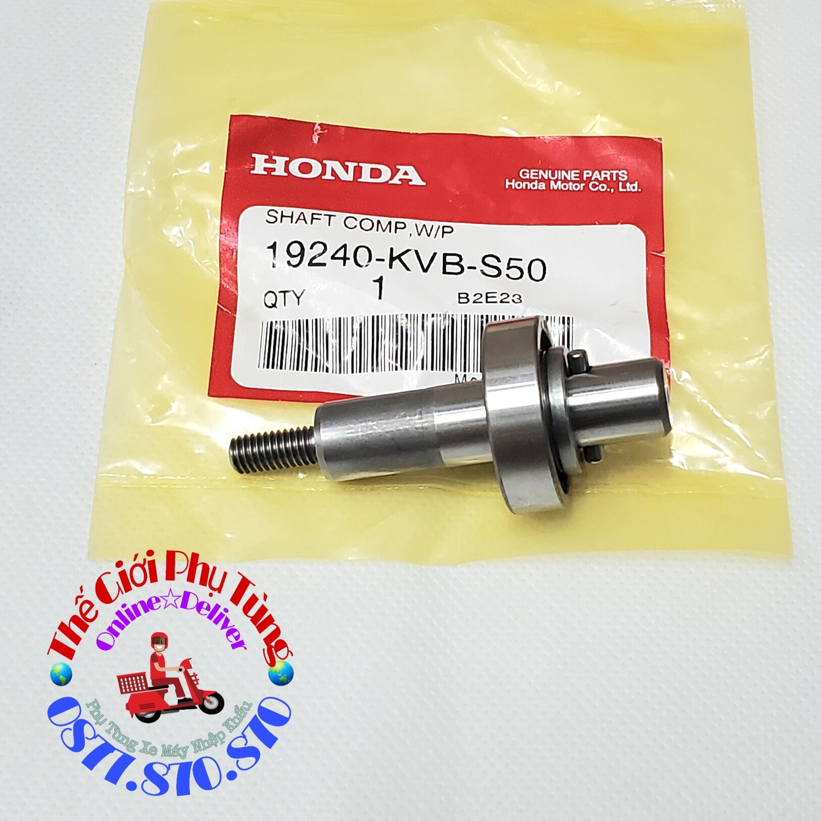 Trục cốt bơm nước ab 110, lead 110, click 110 - 19240-kvb-s50