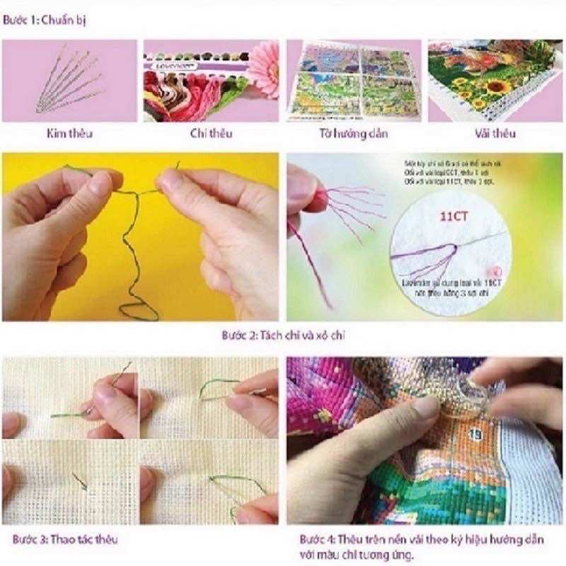 Tranh thêu kín j8106 (55x75) chưa thêu