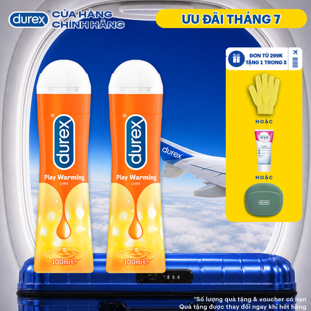 Bộ Gel Bôi Trơn Durex Warming 2 Chai 100ml ( New )