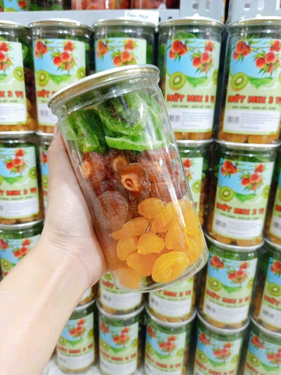 Mứt sấy mix 3 loại | hũ pet 500g