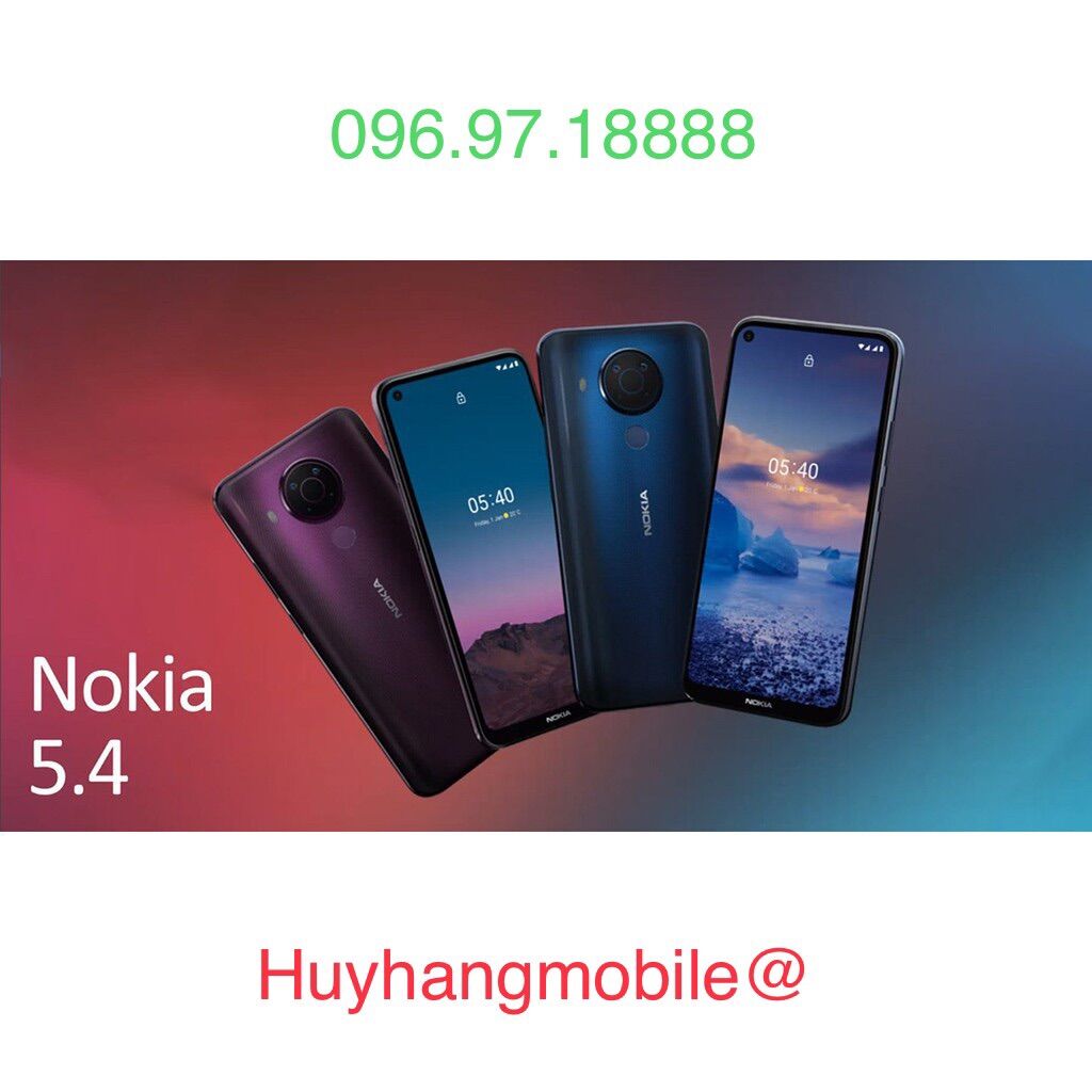 Điện thoại nokia 5.4 . hàng chính hãng, like new đẹp 90-96%.
