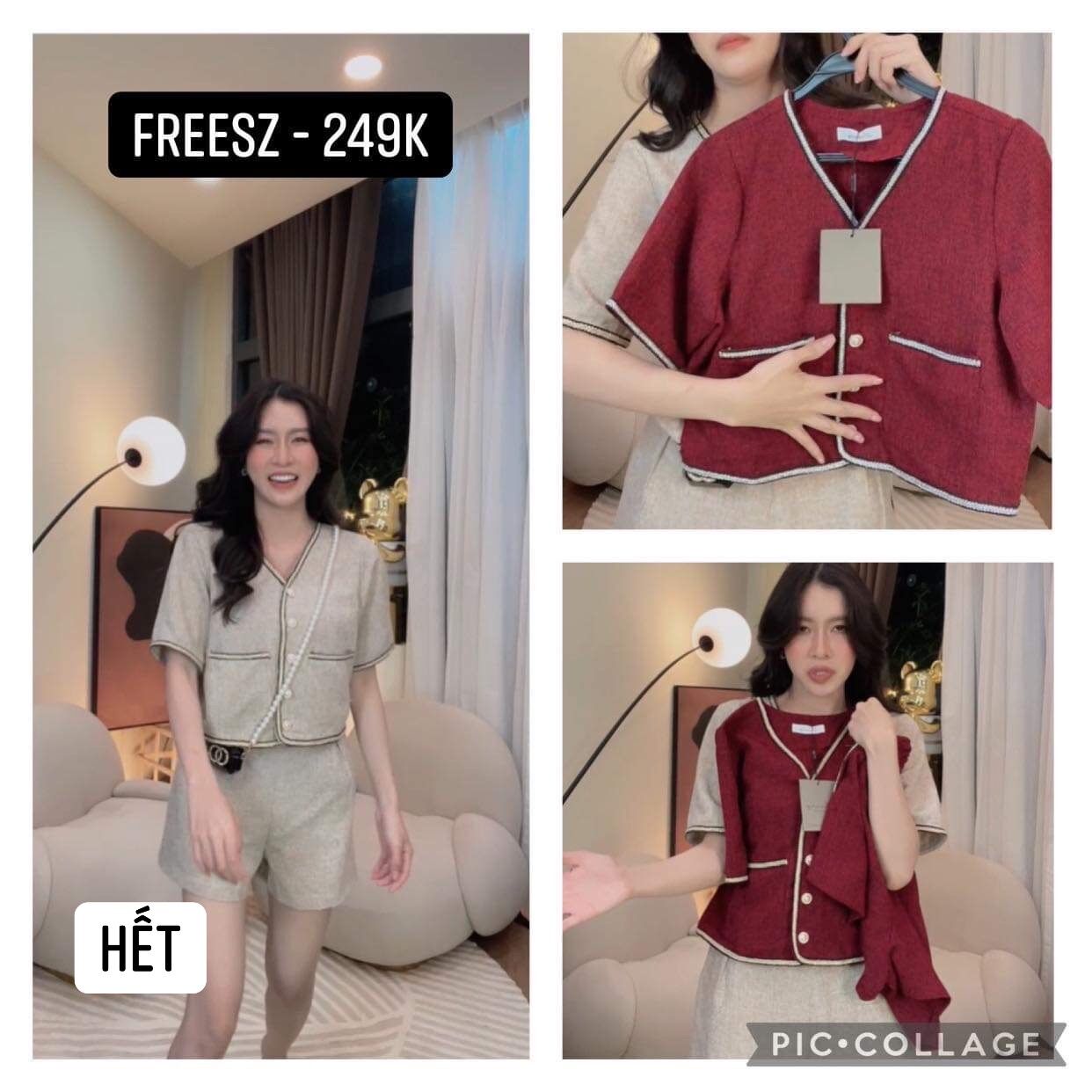 _set dạ màu đỏ _freesize