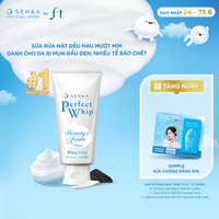 Sữa rửa mặt tạo bọt đất sét trắng tẩy tế bào chết, dưỡng sáng, giảm thâm SENKA PERFECT WHITE CLAY 120G