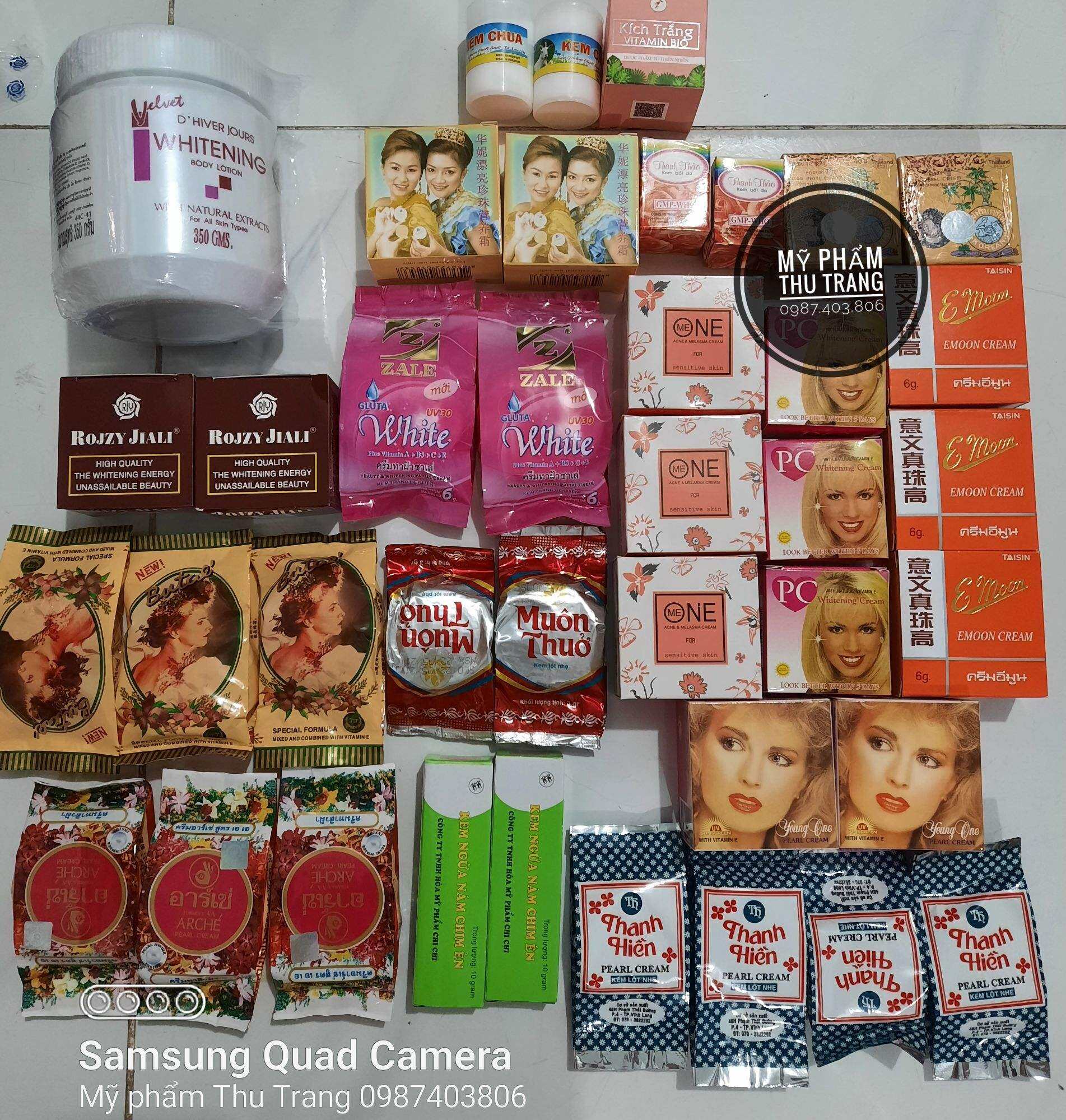 Công thức kem trắng da body siêu trắng kem cốt thái