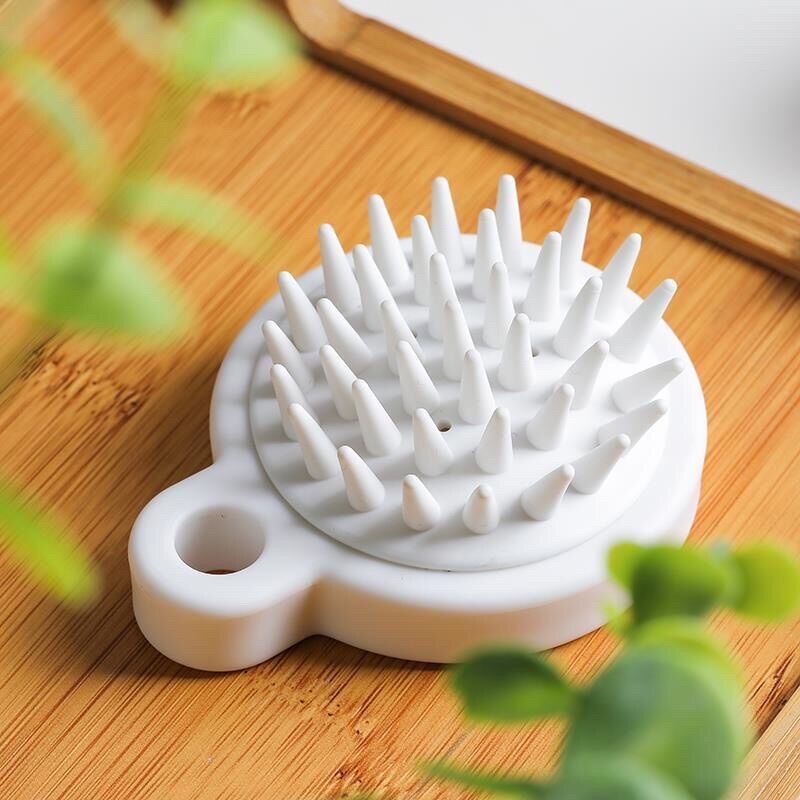 Lược gội đầu silicon Nhật, mát xa da đầu, kích thích mọc tóc