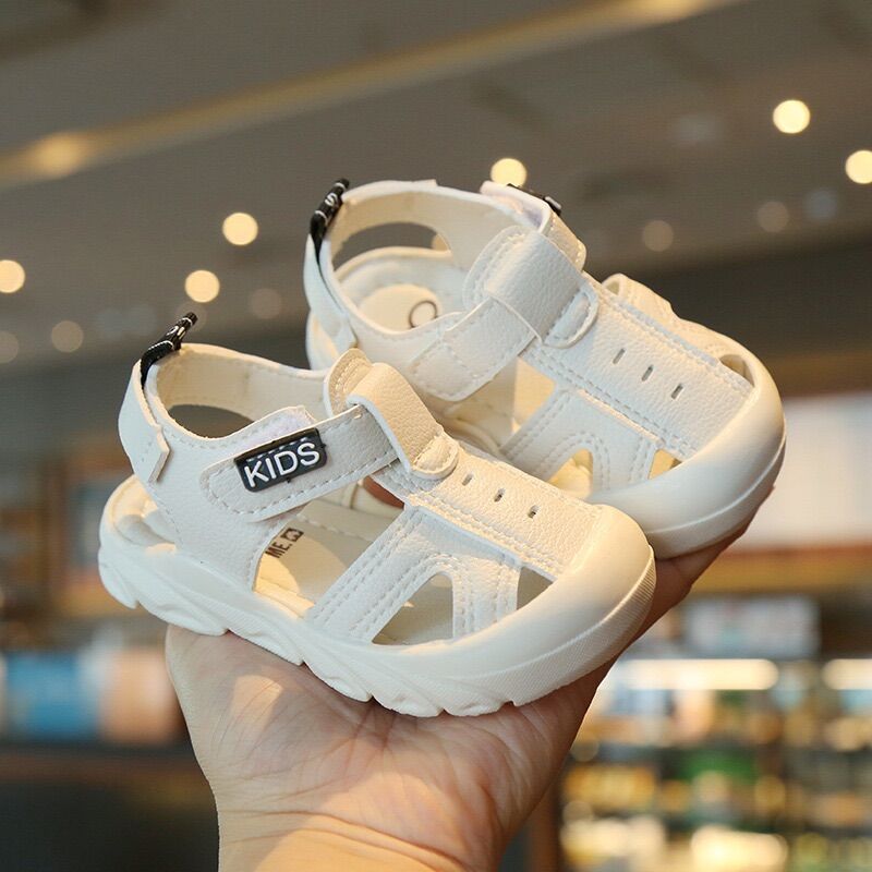 Giày tập đi sandals bé trai, bé gái đế kếp cao su chống trơn trượt