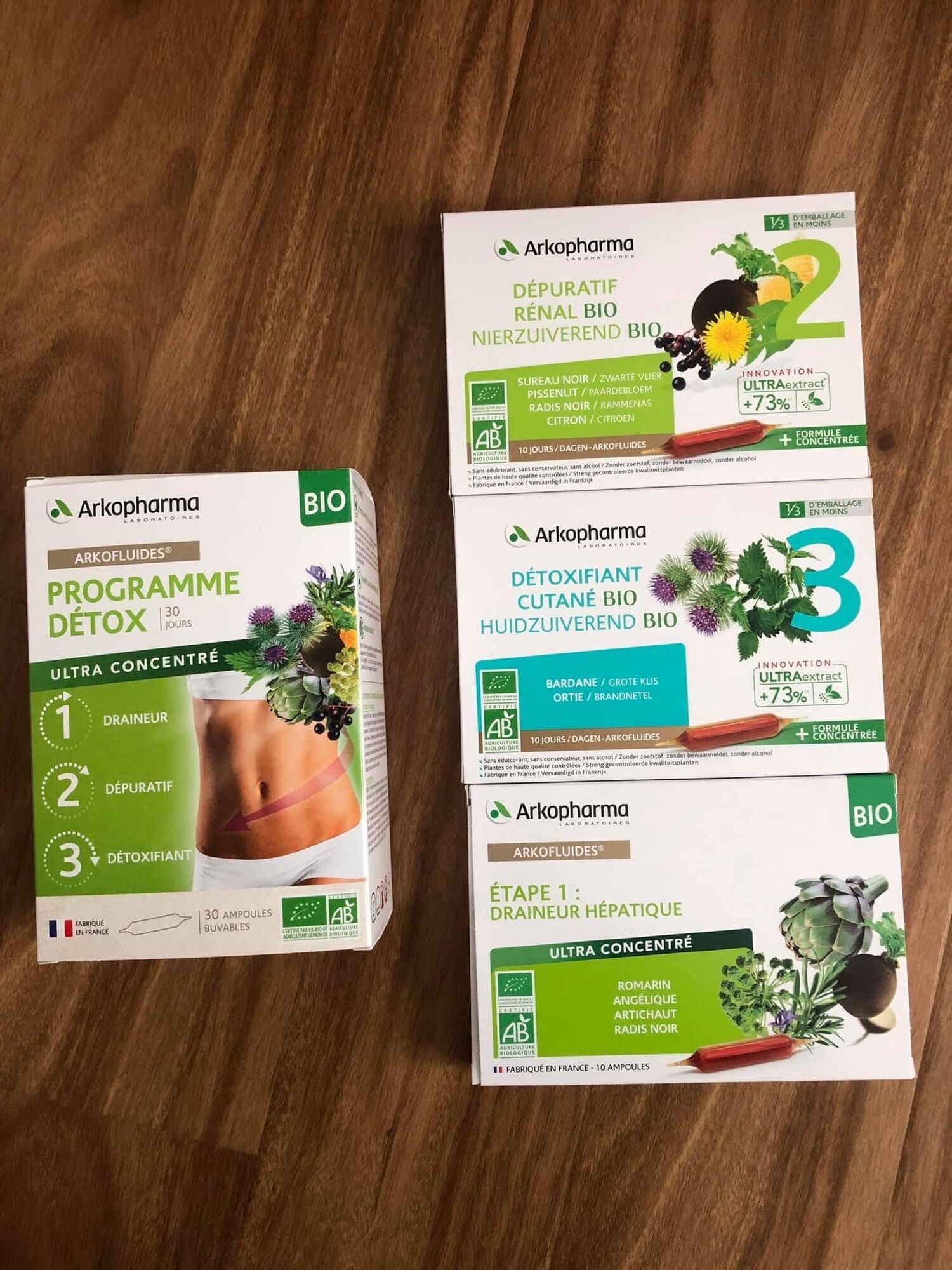Thải độc Gan - Thận - Da ARKOPHARMA PROGRAMME DETOX - Hàng Pháp