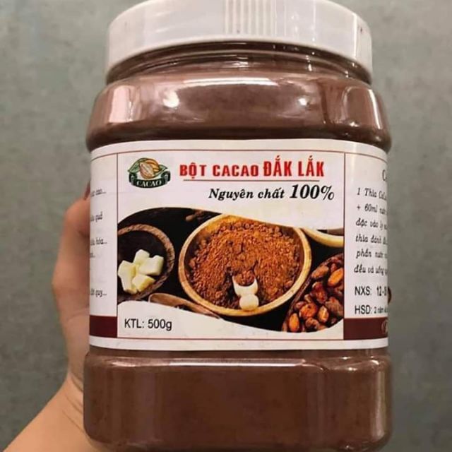 Bột Ca Cao nguyên chất hộp 500gr