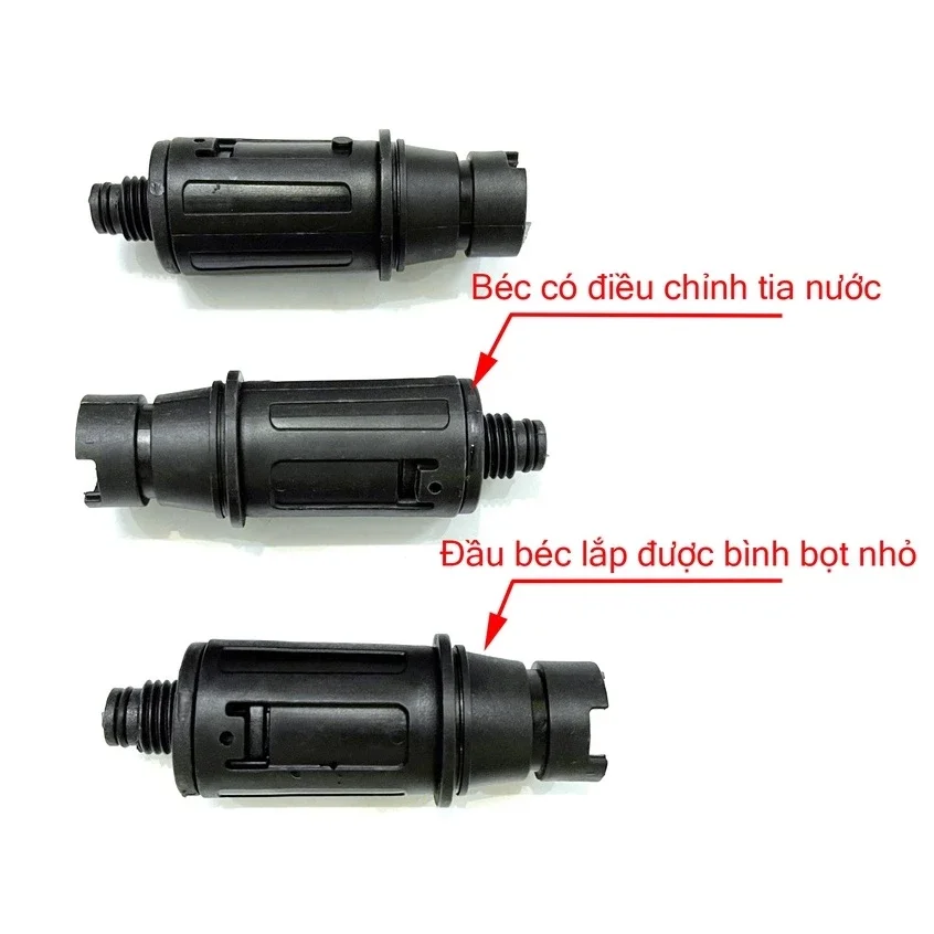 Đầu bép xịt rửa xe ren ngoài 15mm kiểu gài súng xịt