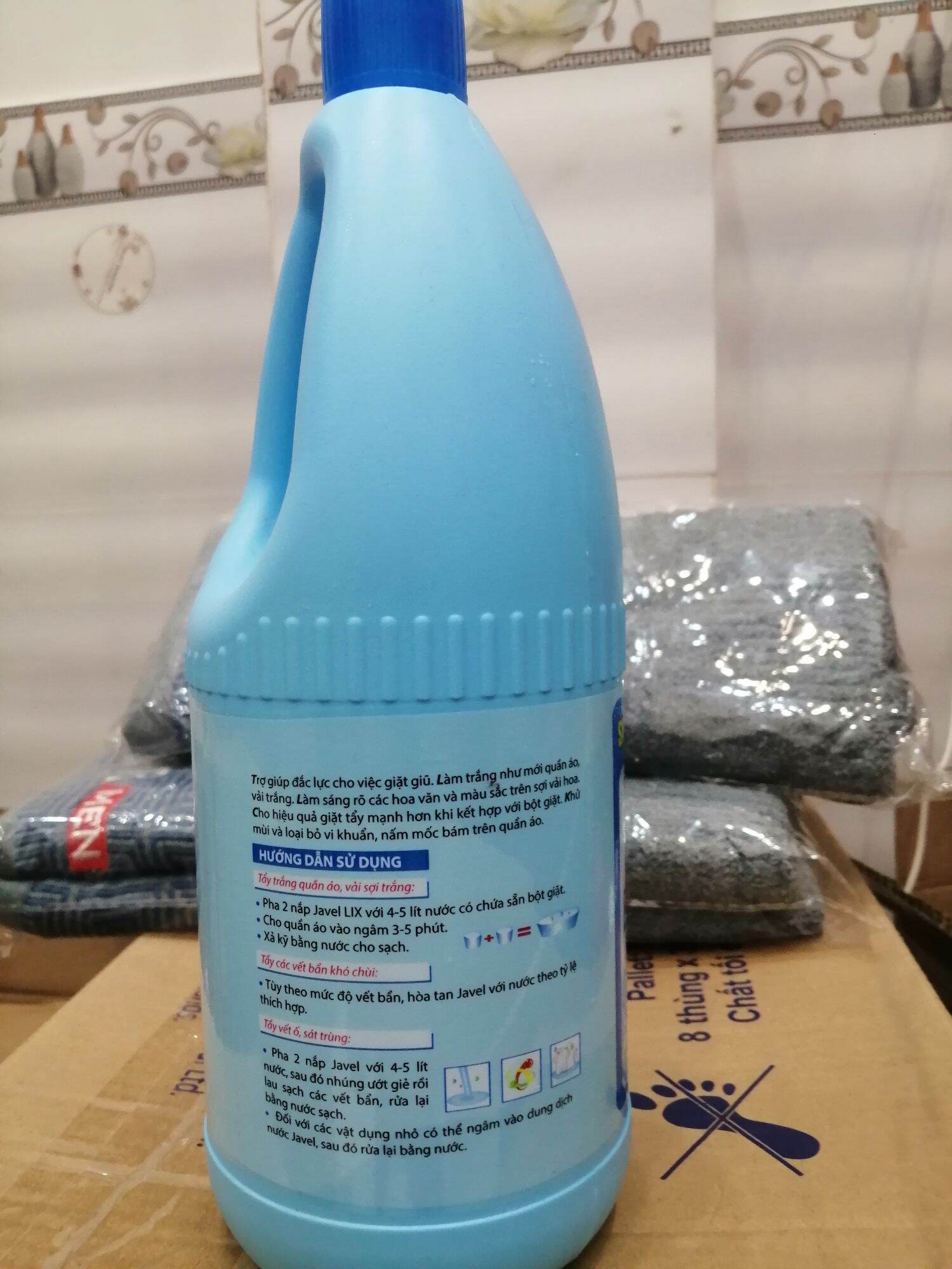 Nước tẩy trắng Javel Lix 1kg