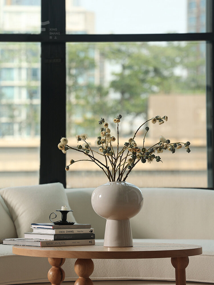 Modern Simplicity Ceramic Flower Vase Desktop Decorative Piece Designer Living Room Home Tea Table Hydroponic Flower Pot Giá 2,088,000 Đồng*Miễn phí vận chuyển