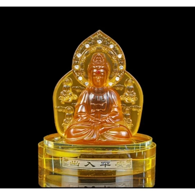 tượng Phật quan âm đá lưu ly [ 2 mặt ]