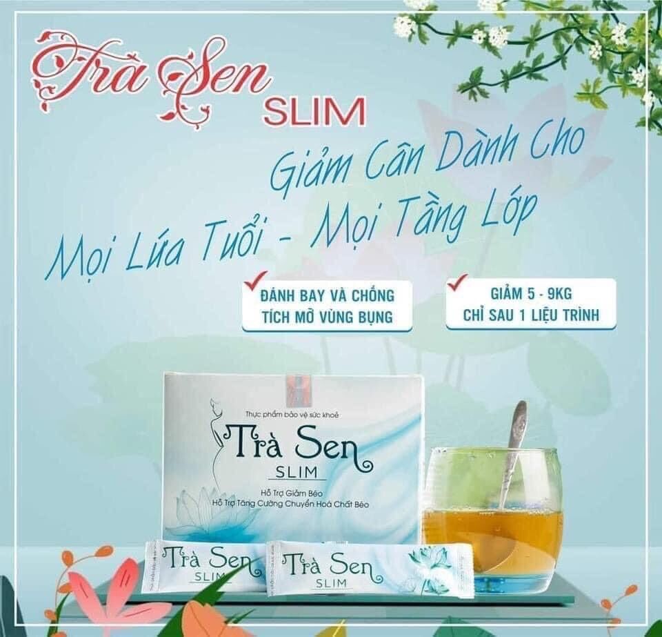Trà sen slim giảm cân 30 gói