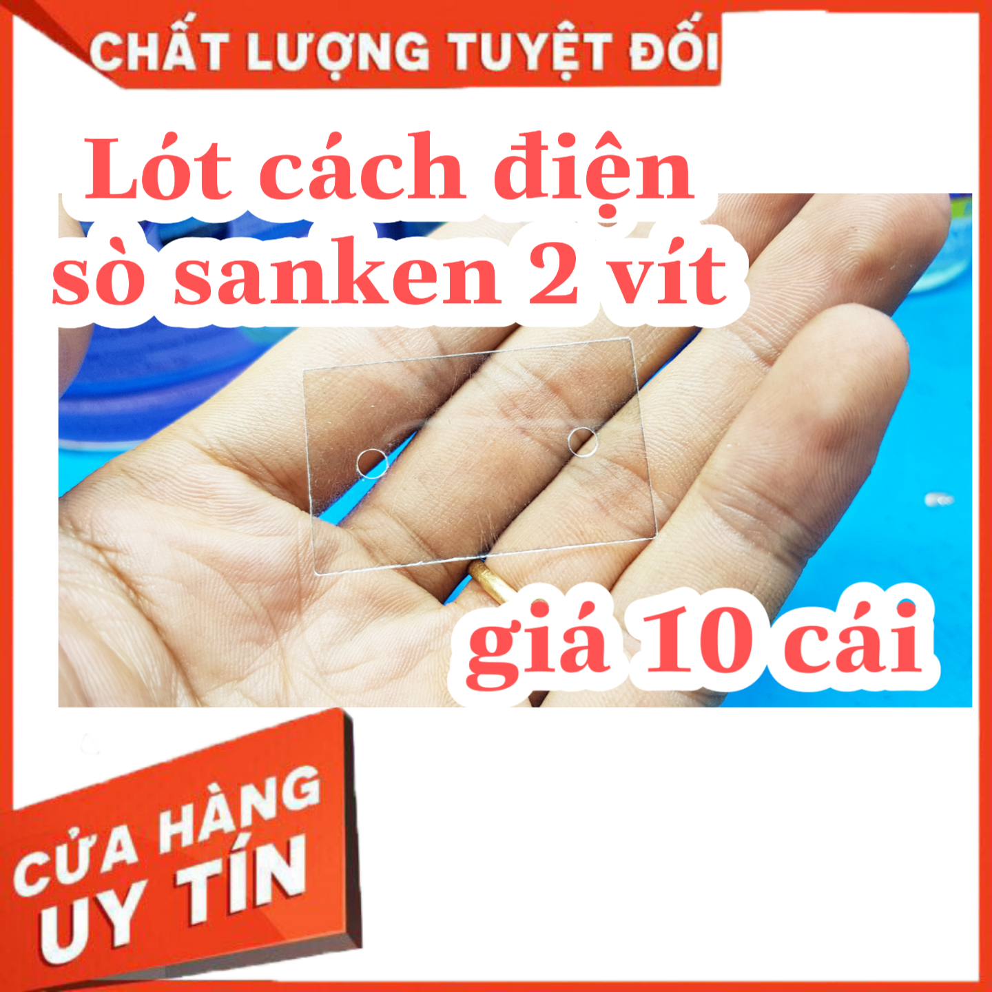 Lót sò sanken 2 vít lót cách điện cho sò công suất