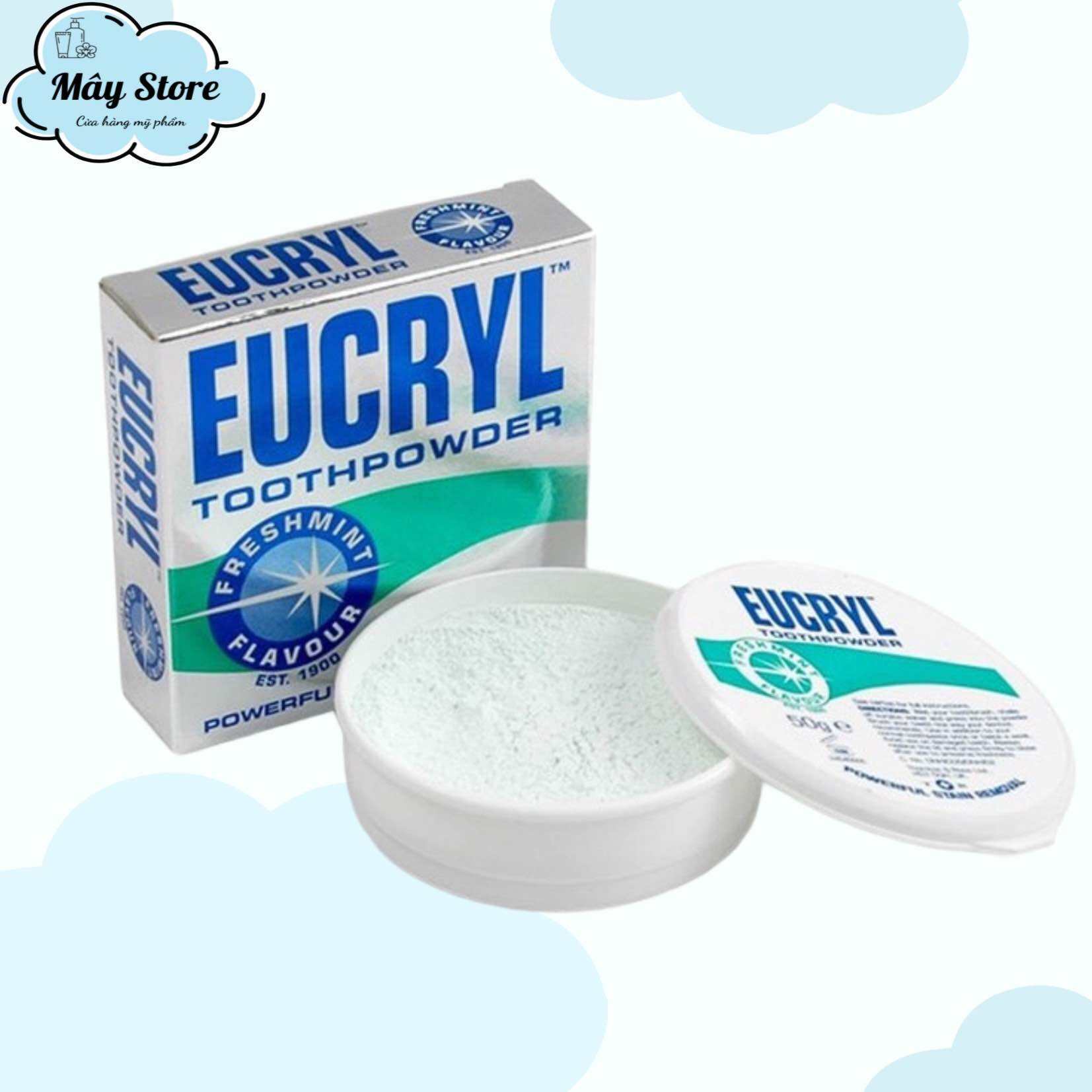 Bột tẩy trắng răng Eucryl 50gr
