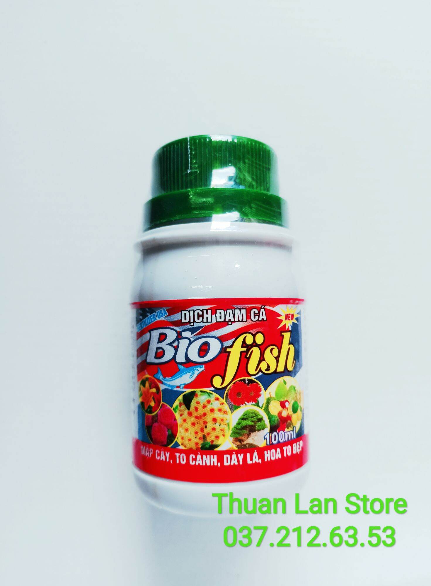 Phân bón dịch đạm cá bio - fish 10-5-5 mập thân, dày lá chai 100ml