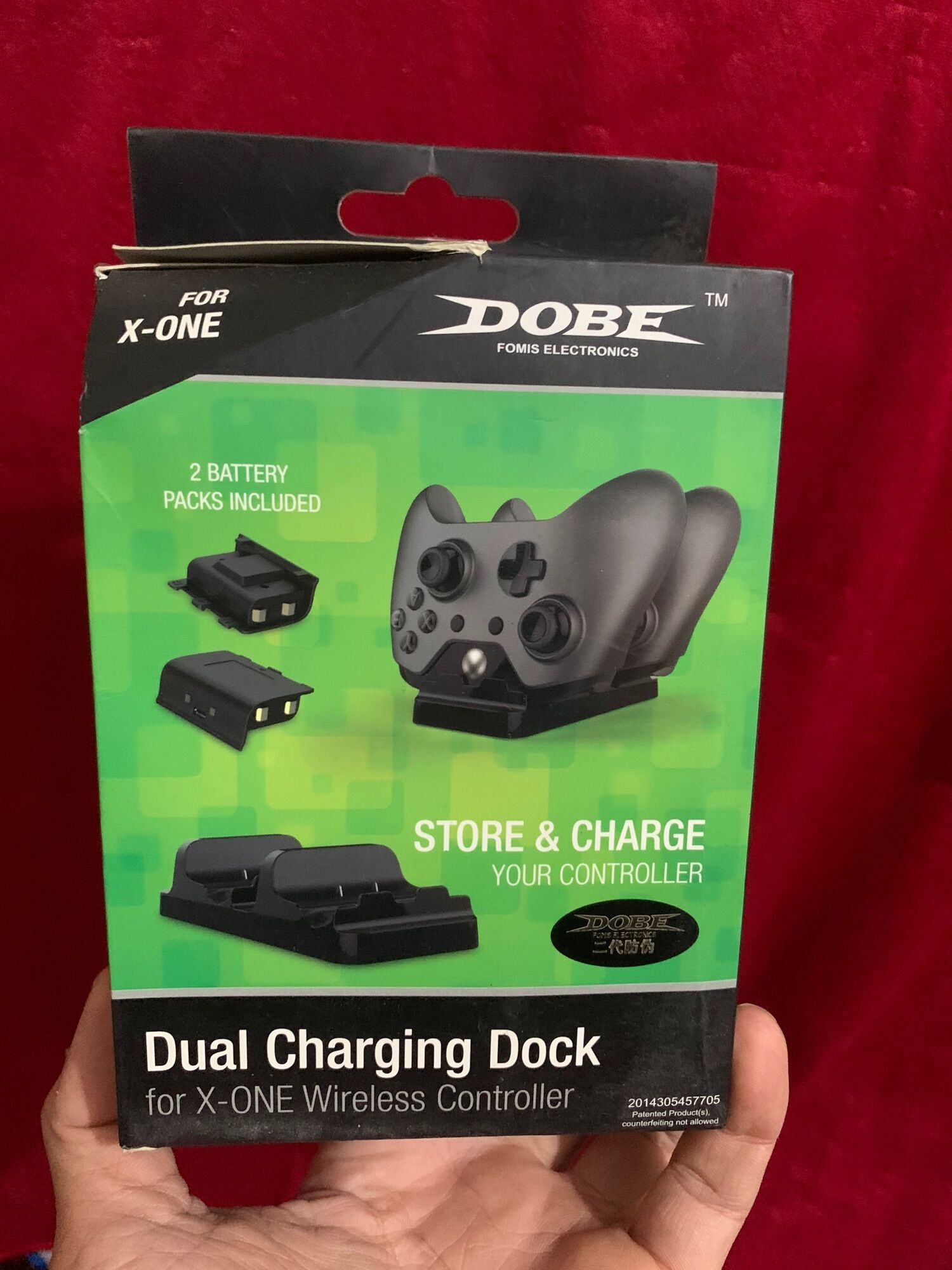 Dock sạc kèm 2 pin sạc tay cầm XboxOne và XBOXONE S pin sạc xbox one