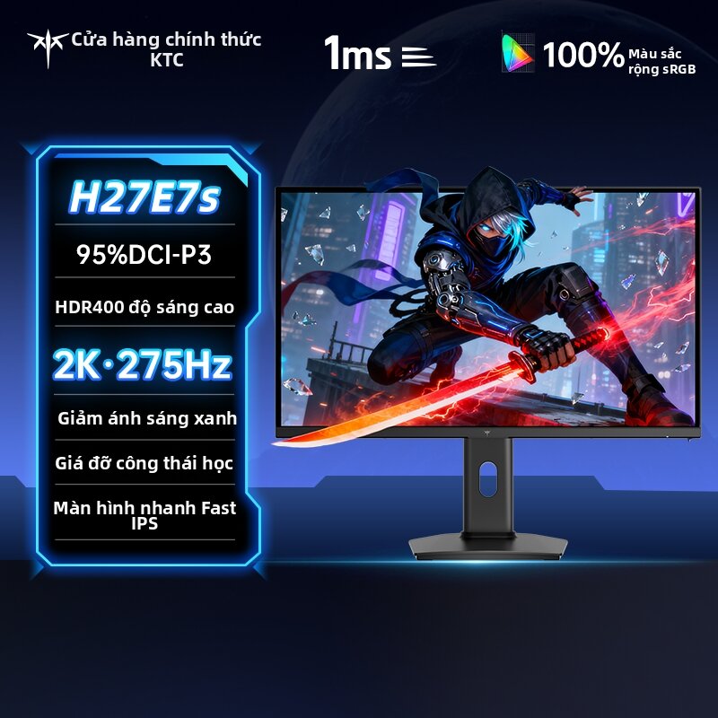 KTC | High Definition 27 Inches 275Hz Adjustable Gaming Monitor Giá 7,768,000 Đồng*Miễn phí vận chuyển