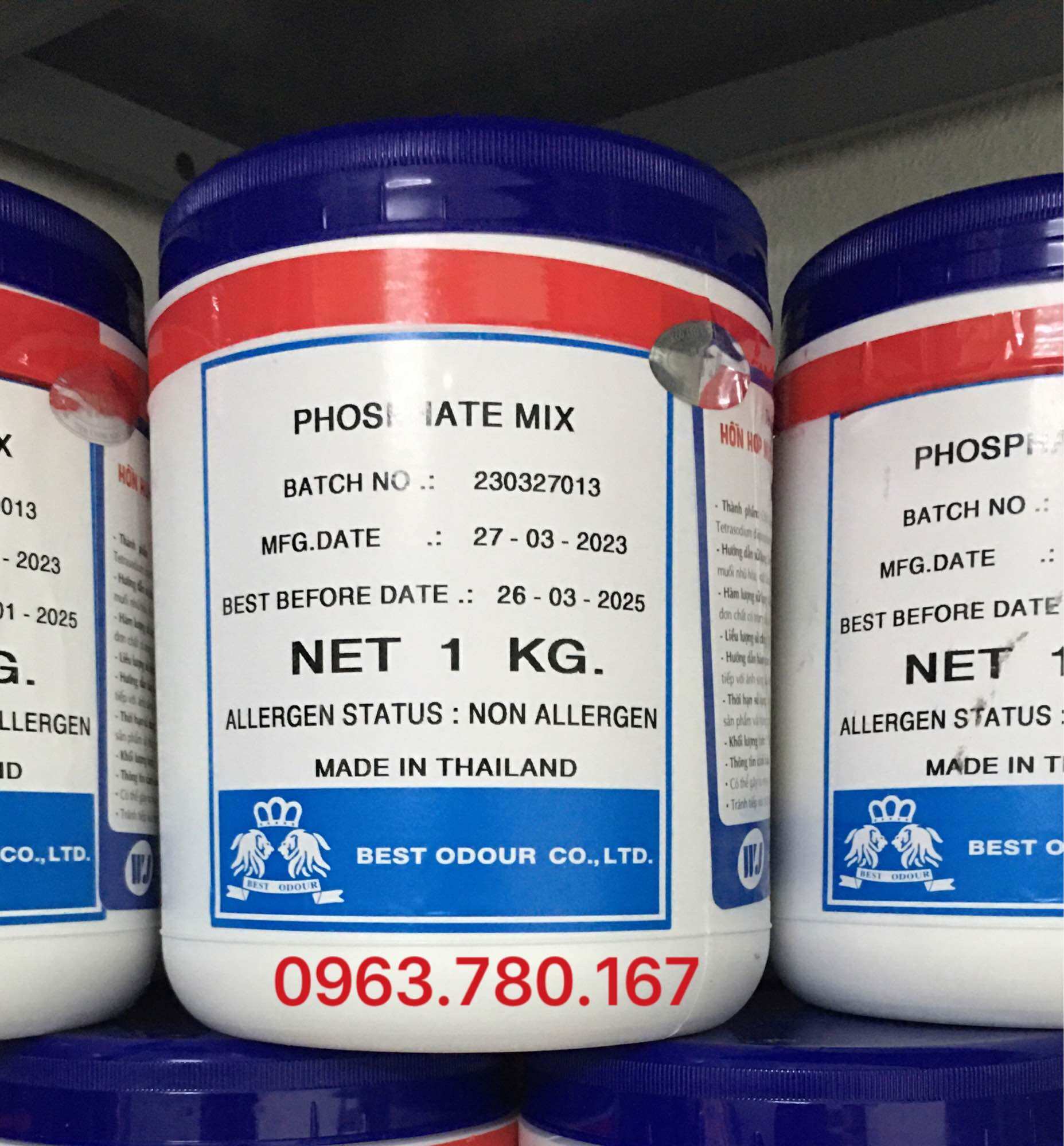 Phosphate mix thái lan- phụ gia tạo giòn dai cho giò chả…