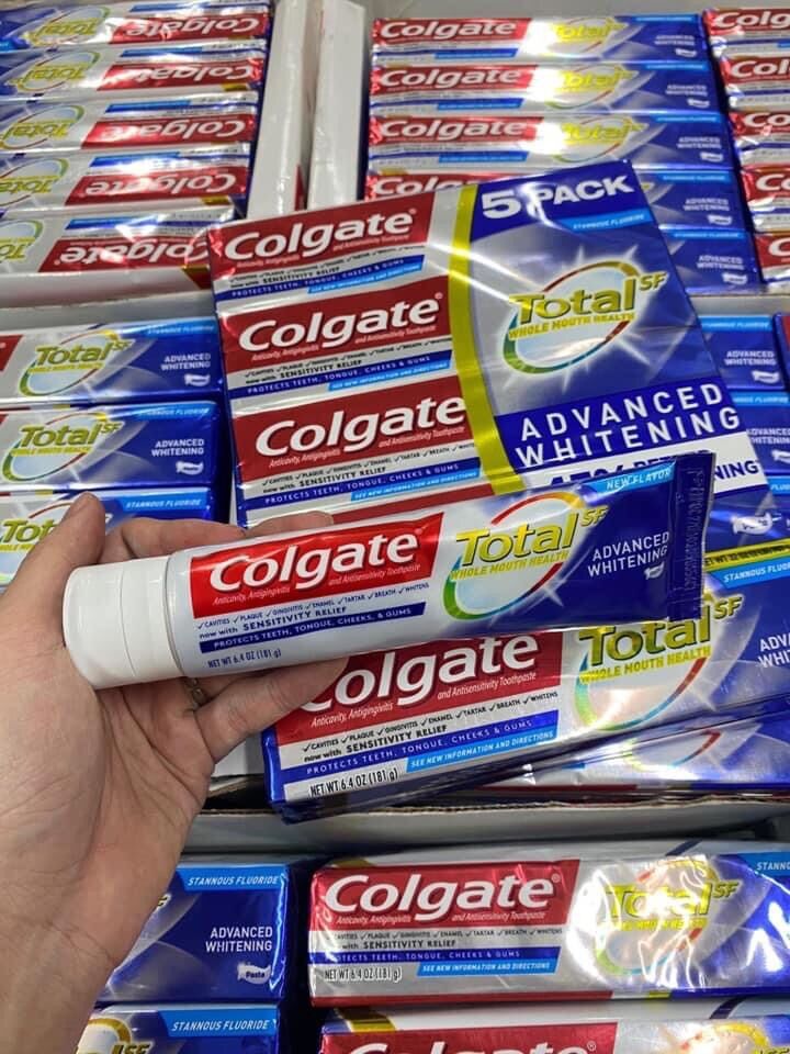 Kem đánh răng Colgate Total Mỹ, 181g - Date luôn mới