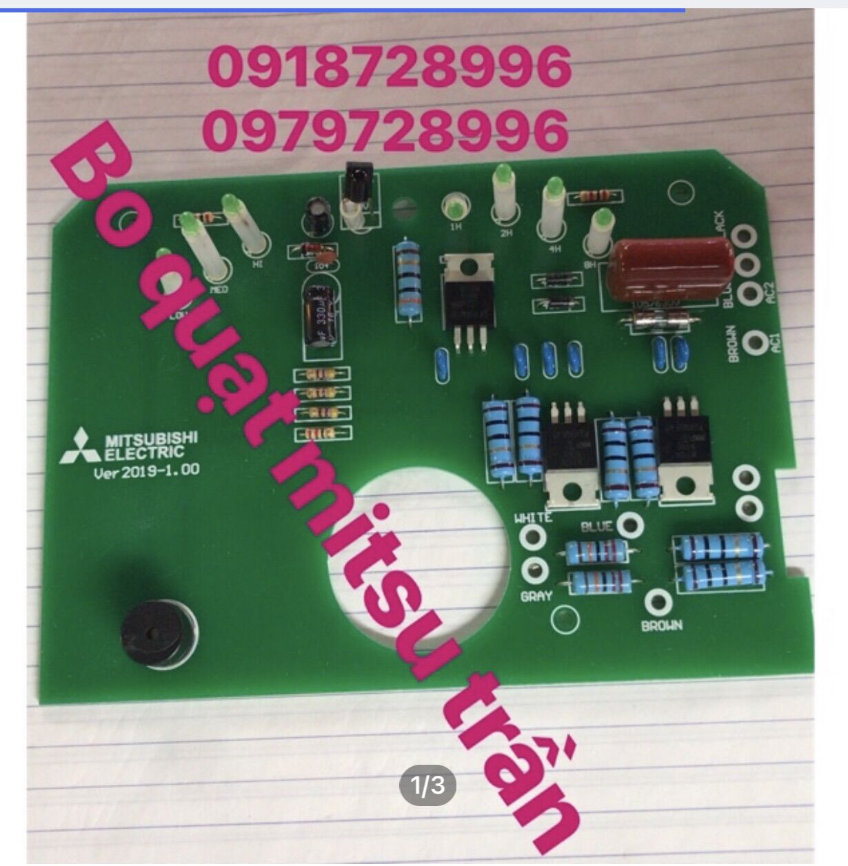 Bo mạch quạt mitsubishi trần