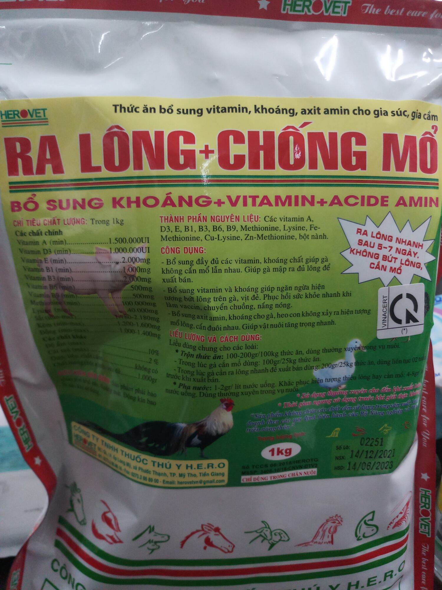 Ra lông chống mổ 1kg chống mổ