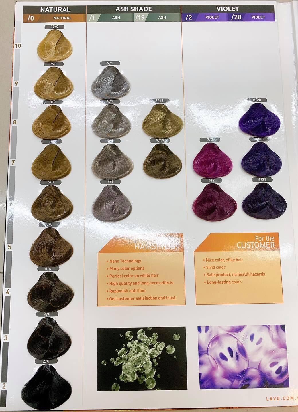 Thuốc nhuộm tóc lavox