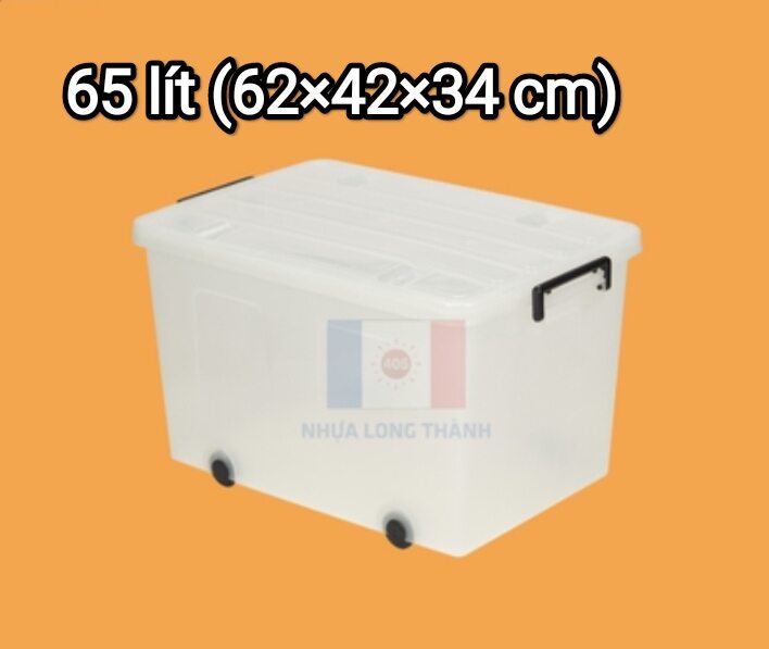 Thùng nhựa trong 65 lít  cao cấp