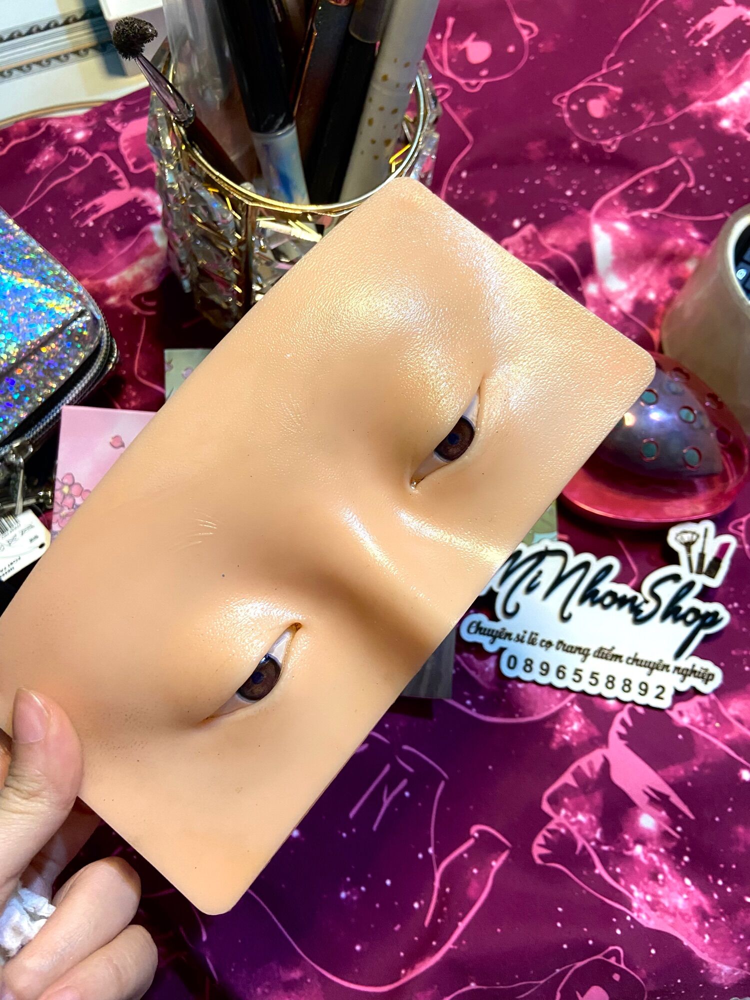 [MNS] Miếng giả da 3D luyện makeup, tập trang điểm mắt mày hàng có sẵn