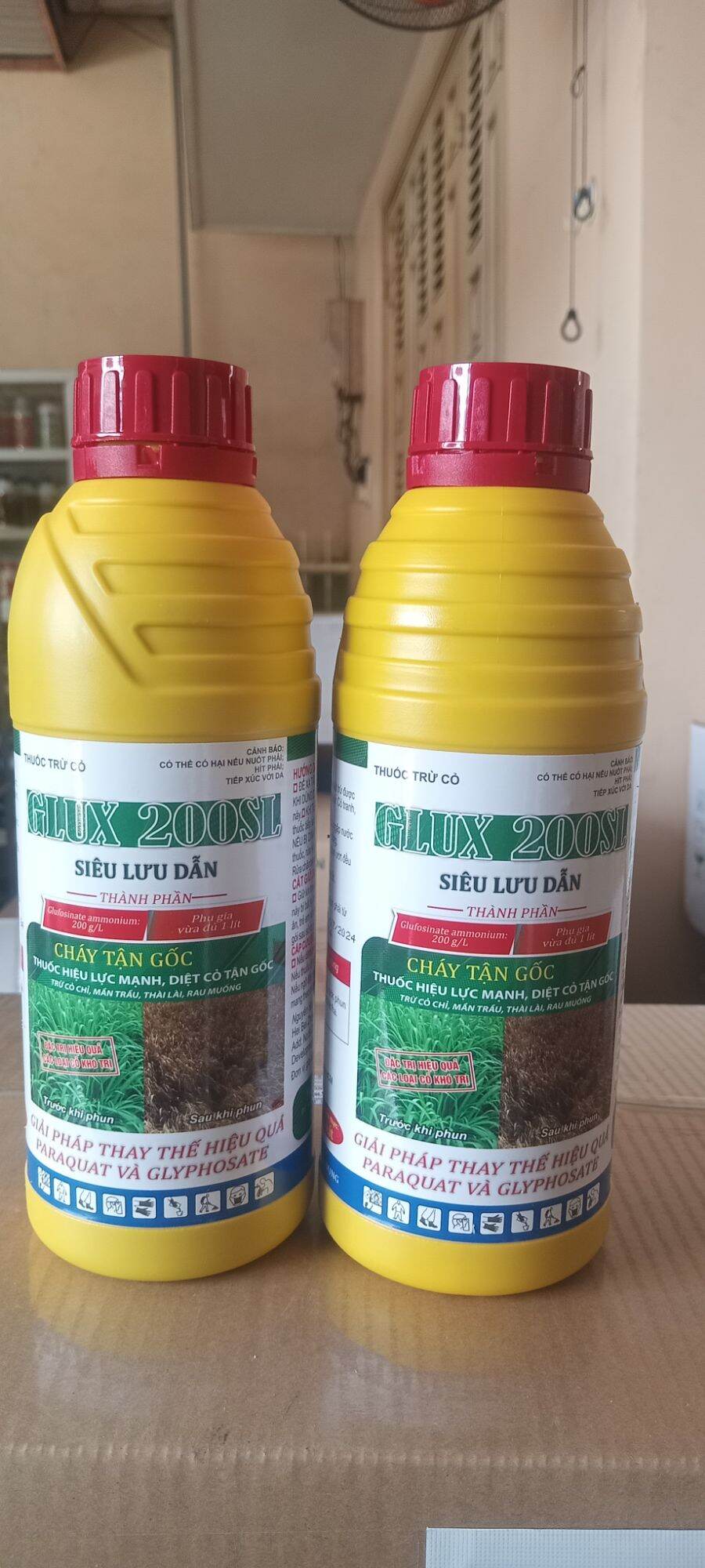Thuốc trừ cỏ GLUX 200SL.Siêu lưu dẫn 1000 ml,thay thế hiệu quả Paraquat và Glyphosate