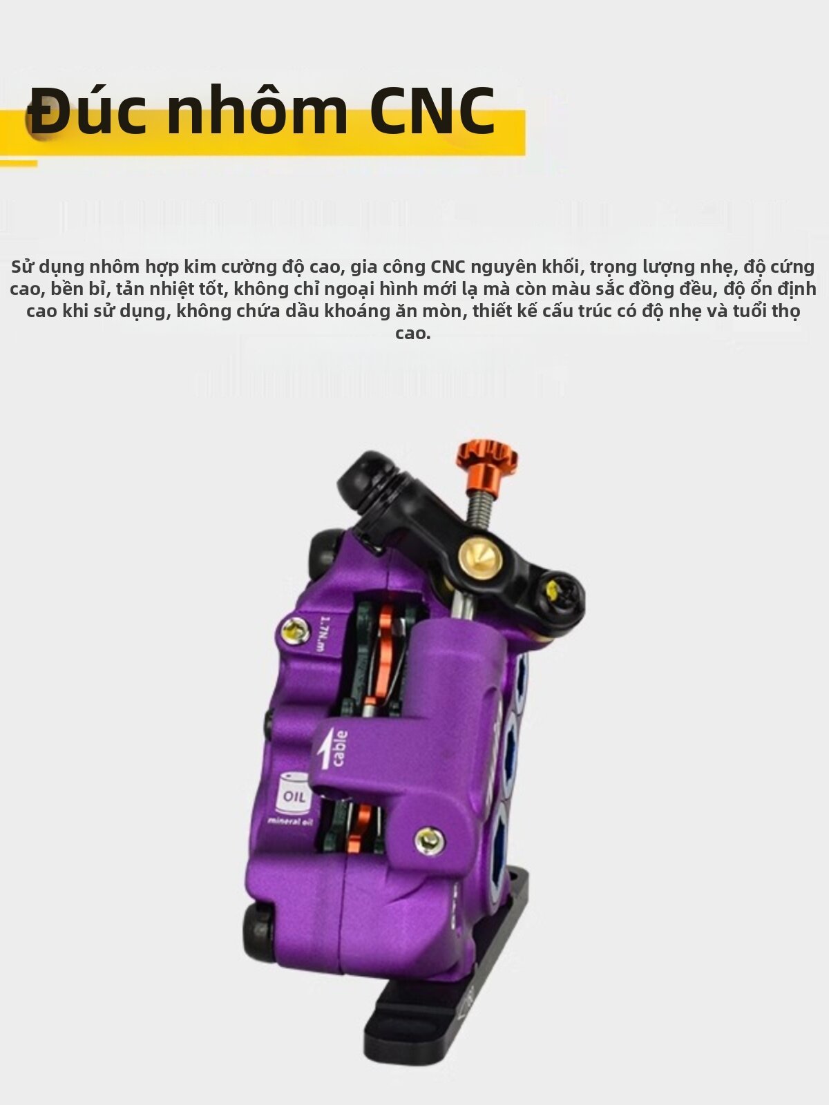 JuinTech | Flat Mount Hydraulic 6-Piston Disc Brake Giá 7,419,000 Đồng*Miễn phí vận chuyển