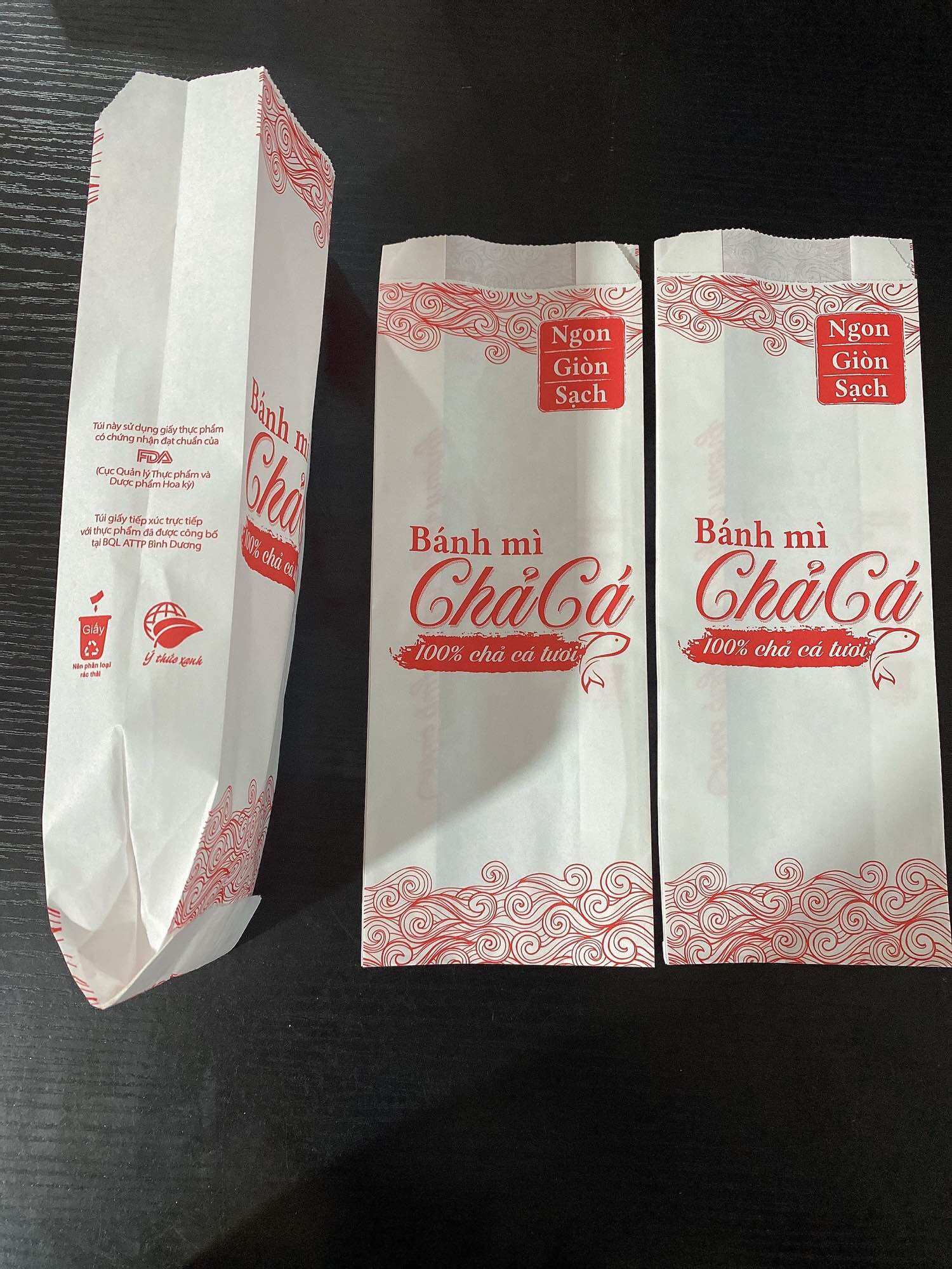 TÚI ĐỰNG BÁNH MÌ CHẢ CÁ (1000 cái)
