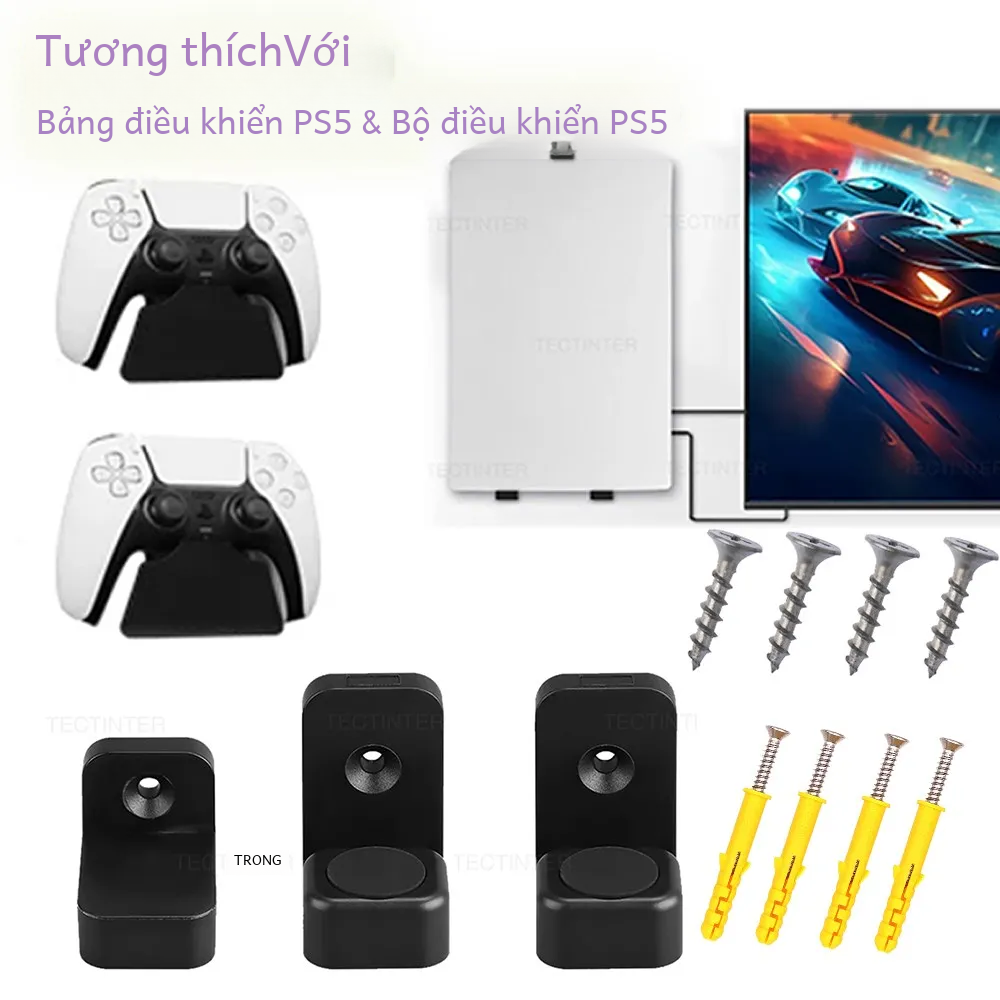 Giá Treo Tường Lưu Trữ Đứng Cho Ps5/Slim Console Playstation 5 Phụ Kiện Chủ Giá Móc Đế