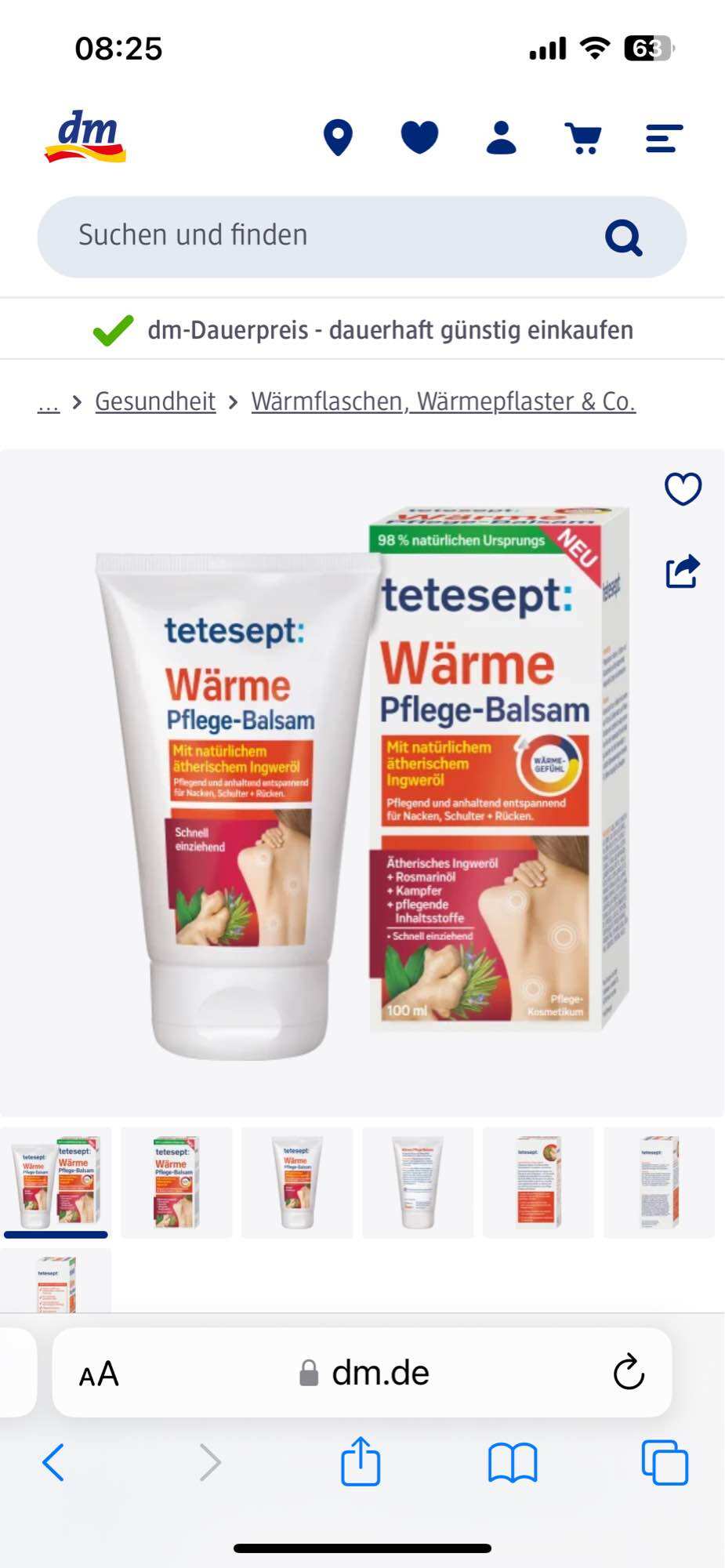Gel tetesept Đức 100ml