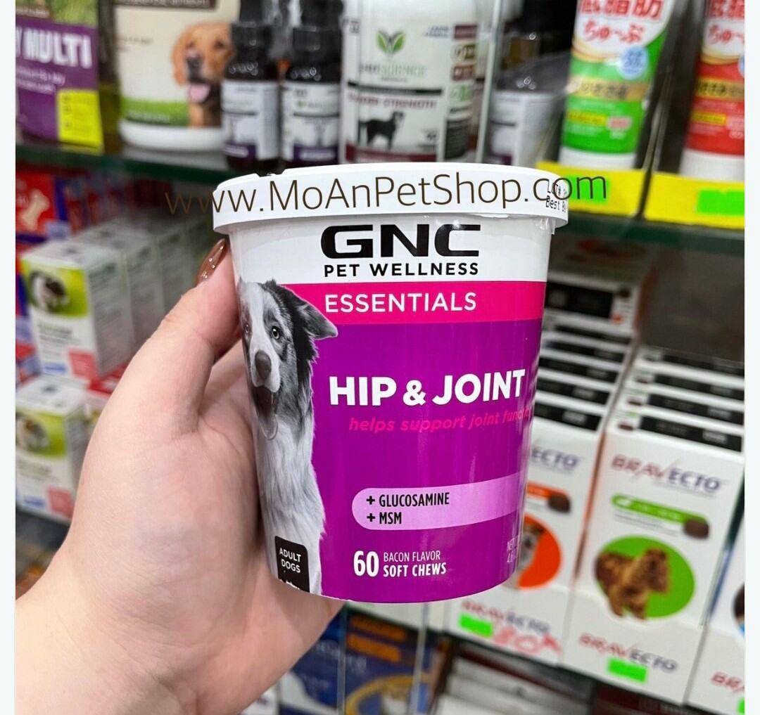 Thuốc Bổ Cơ Khớp GNC PETS Hip & Joint Soft Chews (Glucosamine, MSM) Mỹ (1 viên)