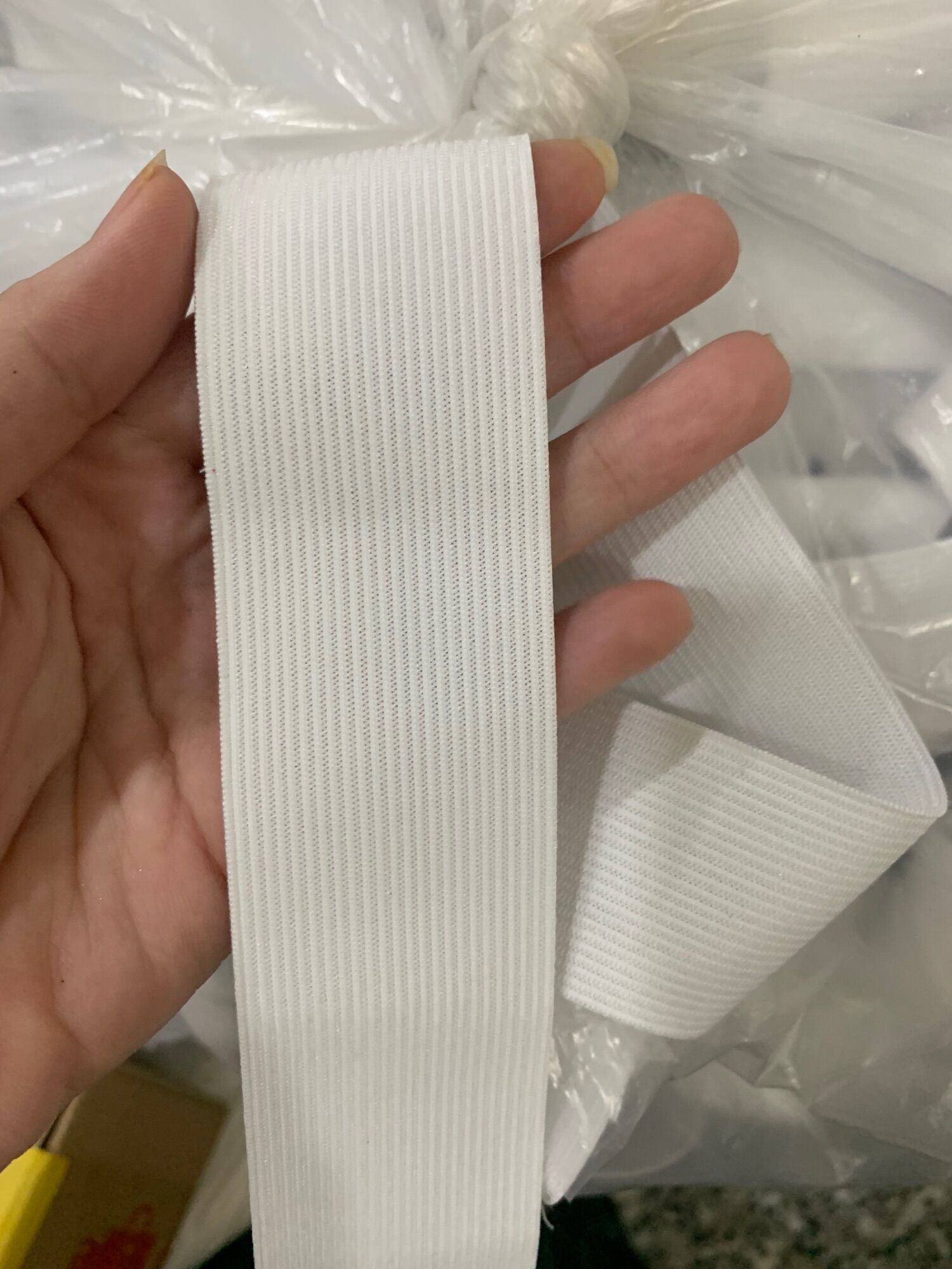 Day chun, day thun 1,5cm và 4cm may quần áo phụ kiện may mặc 1m