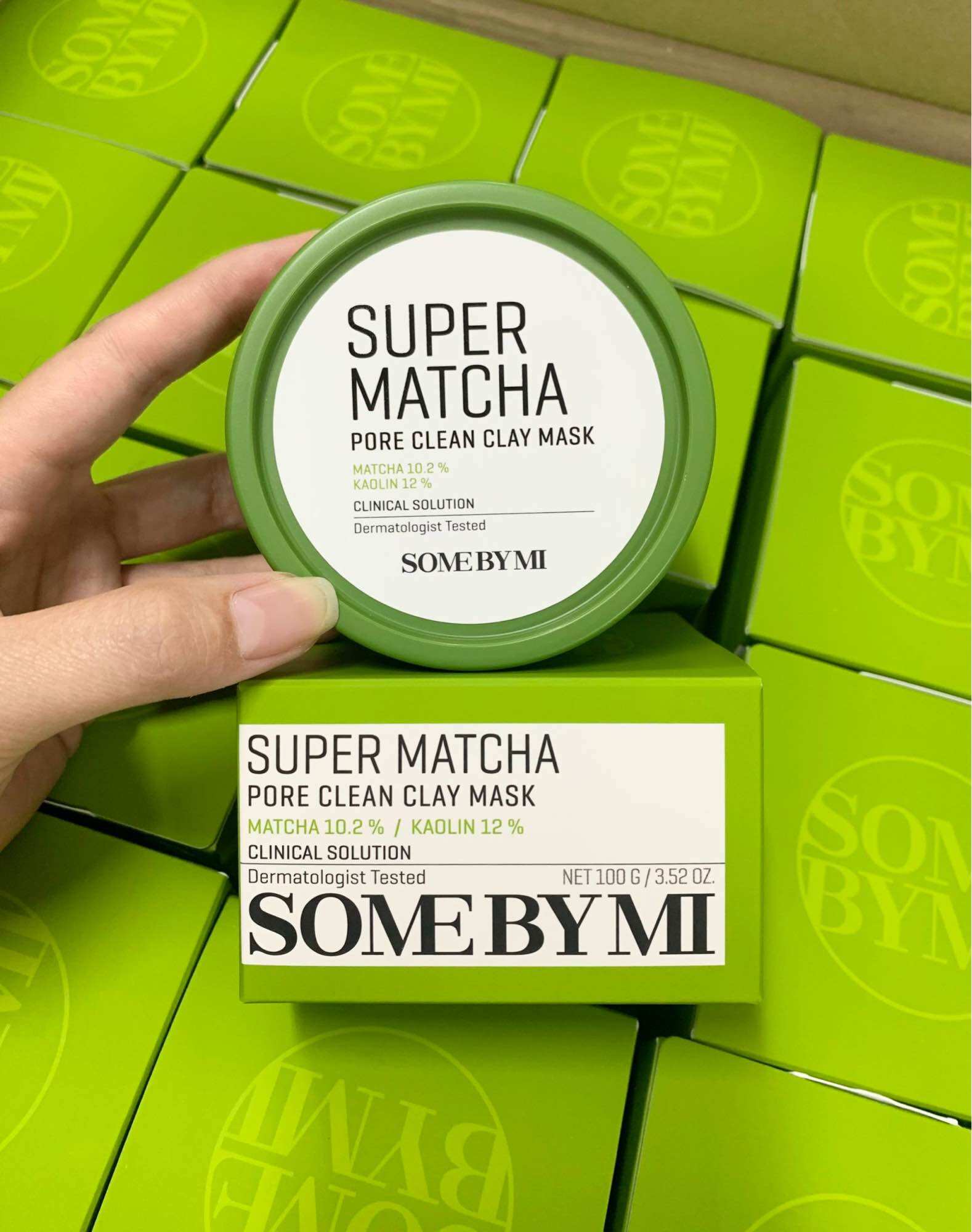 Mặt Nạ Đất Sét Trà Xanh Giúp Làm Sạch, Thu Nhỏ Lỗ Chân Lông Some By Mi Super Matcha Pore Clean Clay Mask 100g